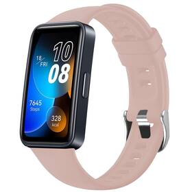 Řemínek FIXED Silicone Strap na Huawei Band 8/9/10 růžová barva
