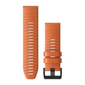 Řemínek Garmin QuickFit 26mm, silikonový, oranžový, černá přezka (010-12864-01)
