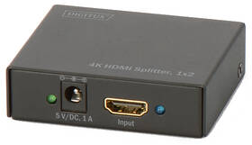 HDMI rozbočovač Digitus 1x2, podpora 4K černá barva
