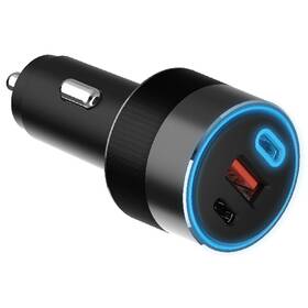 Adaptér do auta WG 3× USB 130W, USB-C PD 100W/USB-C 30W/USB-A 18W (11752) černý