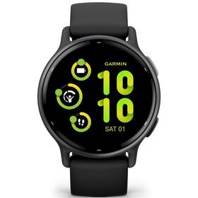 Chytré hodinky Garmin vívoactive 5 - Slate / Black Silicone Band 
