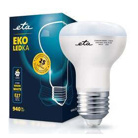 Žárovka LED ETA EKO LEDka reflektor 10W, E27, teplá bílá (ETAR63W10WW01)