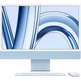 Počítač All In One Apple iMac 24" CTO M3 8-CPU 10-GPU, 16GB, 2TB - Blue CZ (APPI24CTO151)
