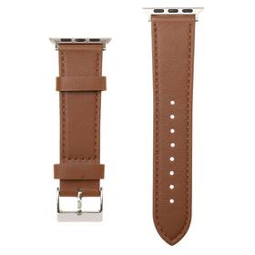 Řemínek FIXED Leather Strap na Apple Watch 42/44/45 mm (FIXLST-434-BRW) hnědý