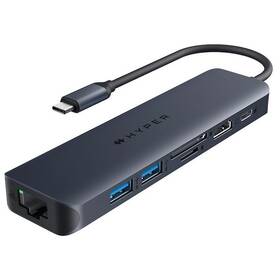 USB Hub HyperDrive EcoSmart Gen.2 USB-C 7-in-1 100W PD Pass-thru (HY-HD4003GL)