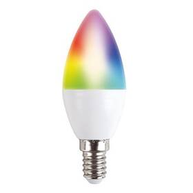 Chytrá žárovka Solight LED SMART WIFI svíčka, 5W, E14, RGB (WZ431)