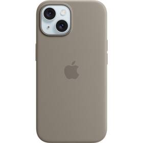 Kryt na mobil Apple Silicone Case s MagSafe pro iPhone 15 - jílově šedý (MT0Q3ZM/A)