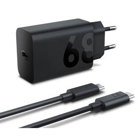 Nabíječka do sítě Lenovo USB-C 68W + kabel USB-C 1,5 m černá barva
