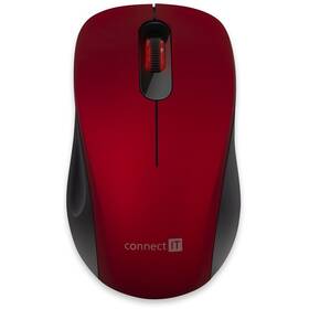 Myš Connect IT Mute (CMO-2230-RD) červená - rozbaleno - 24 měsíců záruka