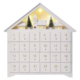 LED dekorace EMOS adventní kalendář, 35x30cm, 2x AA, vnitřní, teplá bílá (1534231600)