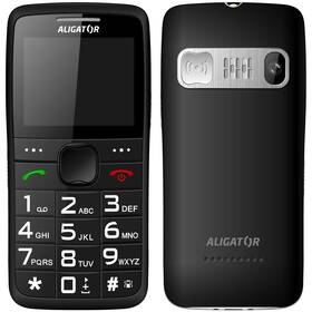 Mobilní telefon Aligator A675 Senior (A675BK) černý - s kosmetickou vadou - 12 měsíců záruka