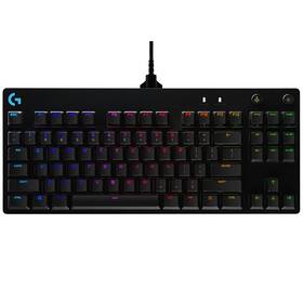Klávesnice Logitech G Pro, GX Blue Clicky, US černá barva
