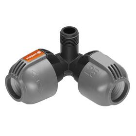 L-spojka Gardena 966409001 25 mm x vnější závit 1/2" černá barva
