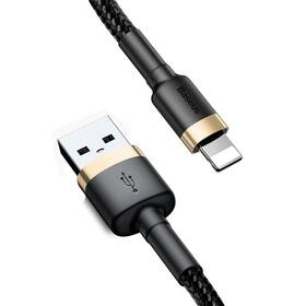 Kabel Baseus Cafule USB/Lightning, 1m (CALKLF-BV1) černý/zlatý