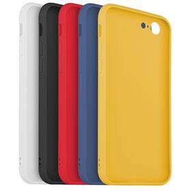Set krytů na mobil FIXED Story na Apple iPhone 7/8/SE (2020/2022) (FIXST-100-5SET1) černý/bílý/červený/modrý/žlutý