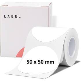 Papírový štítek Niimbot R 50x50mm 150ks Round pro B21 (A2A68351901) bílý