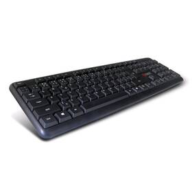 Klávesnice C-Tech KB-102 USB slim, CZ/SK (KB-102-U-BL) černá