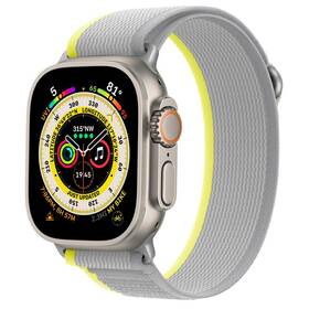 Řemínek CubeNest Trail Loop na Apple Watch 42/44/45/Ultra 49 mm (B02N9L01) šedý/žlutý - s mírným poškozením - 12 měsíců záruka