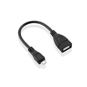 Kabel GoGEN USB/micro USB, OTG černý - zánovní - 24 měsíců záruka