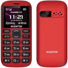 Mobilní telefon Aligator A720 4G Senior (A720RB) černý/červený