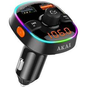 FM Transmitter AKAI FMT-52BT černý