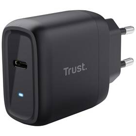 Napájecí adaptér Trust Maxo 45 W USB-C s kabelem USB-C/USB-C, 2 m (24816) černý
