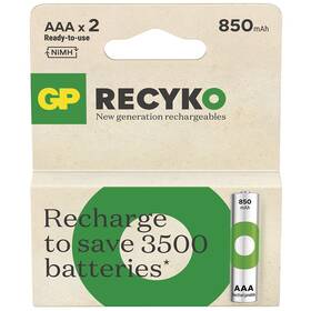 Baterie nabíjecí GP ReCyko 850 AAA (HR03), 2 ks (B25182)