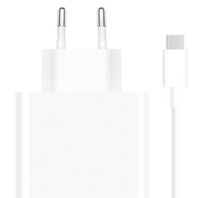Nabíječka do sítě Xiaomi 120W Charging Combo 1x USB + USB-C kabel 1m bílá barva
