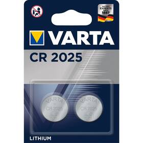 Baterie lithiová Varta CR2025, blistr 2ks (6025101402)