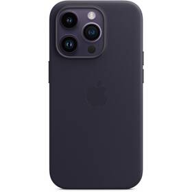 Kryt na mobil Apple Leather Case s MagSafe pro iPhone 14 Pro - inkoustově fialový (MPPJ3ZM/A)