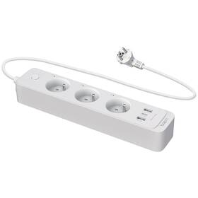 Kabel prodlužovací TP-Link Tapo P300, Smart Wi-Fi, 3x zásuvka + 2xUSB, 1xUSB-C, Homekit, 1,5m bílá barva
