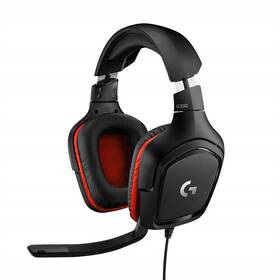 Headset Logitech Gaming G332 (981-000757) černý/červený