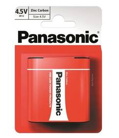 Baterie zinkouhlíková Panasonic 4,5V, 3R12, blistr 1ks (3R12RZ/1BP)