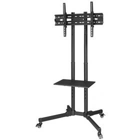 Stojan pro TV Hama Trolley, pojízdný, pro úhlopříčky 32"-70", nosnost 40 kg černá barva
