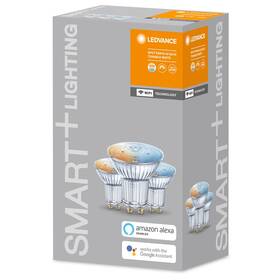Chytrá žárovka LEDVANCE SMART+ WiFi Spot GU10 Tunable White 45° 5W 3ks (4058075486034)
