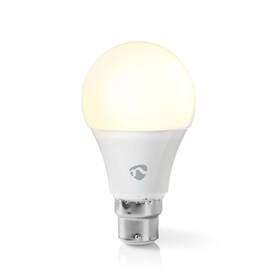 Chytrá žárovka Nedis SmartLife klasik, Wi-Fi, B22, 800 lm, 9 W, Teplá Bílá (WIFILW12WTB22)