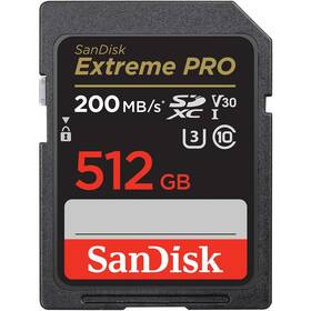 Paměťová karta SanDisk SDXC Extreme Pro 512GB UHS-I U3 (200R/140W) (SDSDXXD-512G-GN4IN)