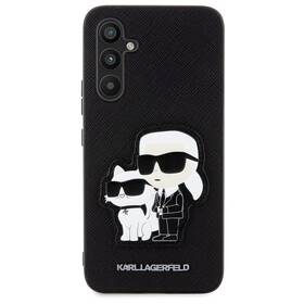 Kryt na mobil Karl Lagerfeld PU Saffiano Karl and Choupette NFT na Samsung Galaxy A34 5G (KLHCA34SANKCPK) černý