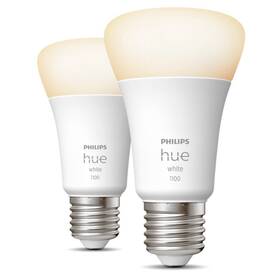 Chytrá žárovka Philips Bluetooth, 9,5W, E27, White, 2ks 
