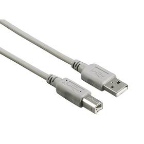 Kabel Hama USB 2.0 typ A-B, 1,5 m (200900) šedý