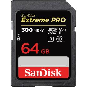 Paměťová karta SanDisk SDXC Extreme Pro 64GB UHS-II U3 (300R/260W) (SDSDXDK-064G-GN4IN)