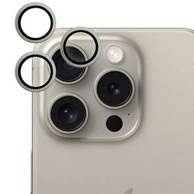 Tvrzené sklo Epico Aluminium Lens Protector na Apple iPhone 15 Pro/15 Pro Max (81312152000001) zlaté