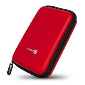 Pouzdro na HDD Connect IT HardShellProtect, skořepinové, pro 2,5" HDD - červené (CFF-5000-RD)