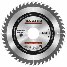 Kotouč pilový Kreator KRT020409 160mm 48T 
