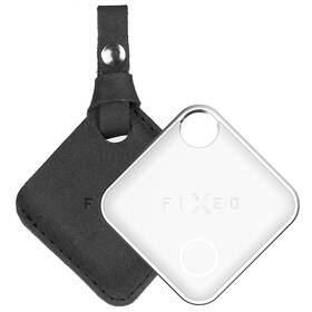Lokátor FIXED Tag + pouzdro Case pro Tag z pravé hovězí kůže (FIXTAG-C2-BK) černé