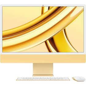 Počítač All In One Apple iMac 24" CTO M3 8-CPU 10-GPU, 8GB, 256GB - Yellow CZ (APPI24CTO202)