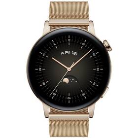 Chytré hodinky Huawei Watch GT 3 42 mm (Elegant) - Light Gold + Light GoldMilanese Strap 
