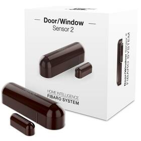 Senzor Fibaro na dveře/okna 2, Z-Wave Plus (FIB-FGDW-002-7) hnědý