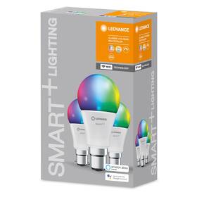 Chytrá žárovka LEDVANCE SMART+ WiFi Classic Multicolour 9W B22d 3ks (4058075778894)