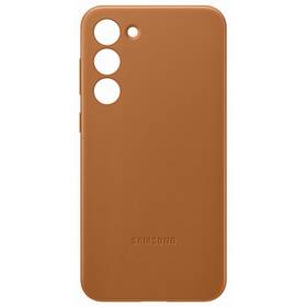Kryt na mobil Samsung Leather na Galaxy S23+ (EF-VS916LAEGWW) hnědý
